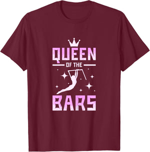 Queen of the bars gymnastics T-Shirt - T-Shirt | Maroon