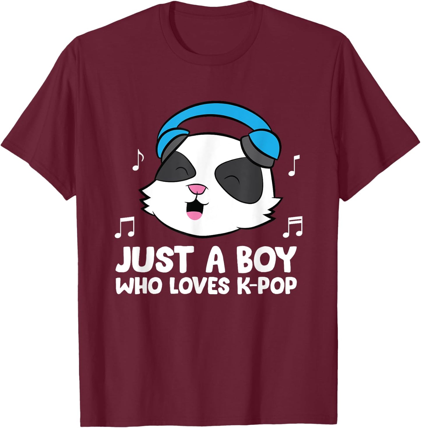 K-Pop Boy Just a Boy Who Loves K-Pop T-Shirt - T-Shirt | Maroon