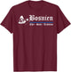 Bosnia Gift Flag Bosnia Vintage Herzegovina Sarajevo Balkan T-Shirt - T-Shirt | Maroon