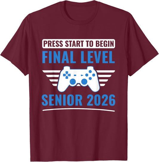 Senior 2026 Class of 2026 Senior T-Shirt - T-Shirt | Maroon
