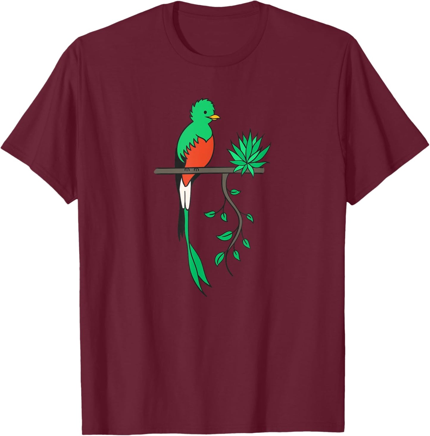 Guatemala Guate Hispanic Quetzal National Bird Guatemalan T-Shirt - T-Shirt | Maroon