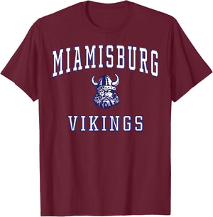 Miamisburg High School Vikings C1 T-Shirt - T-Shirt | Maroon