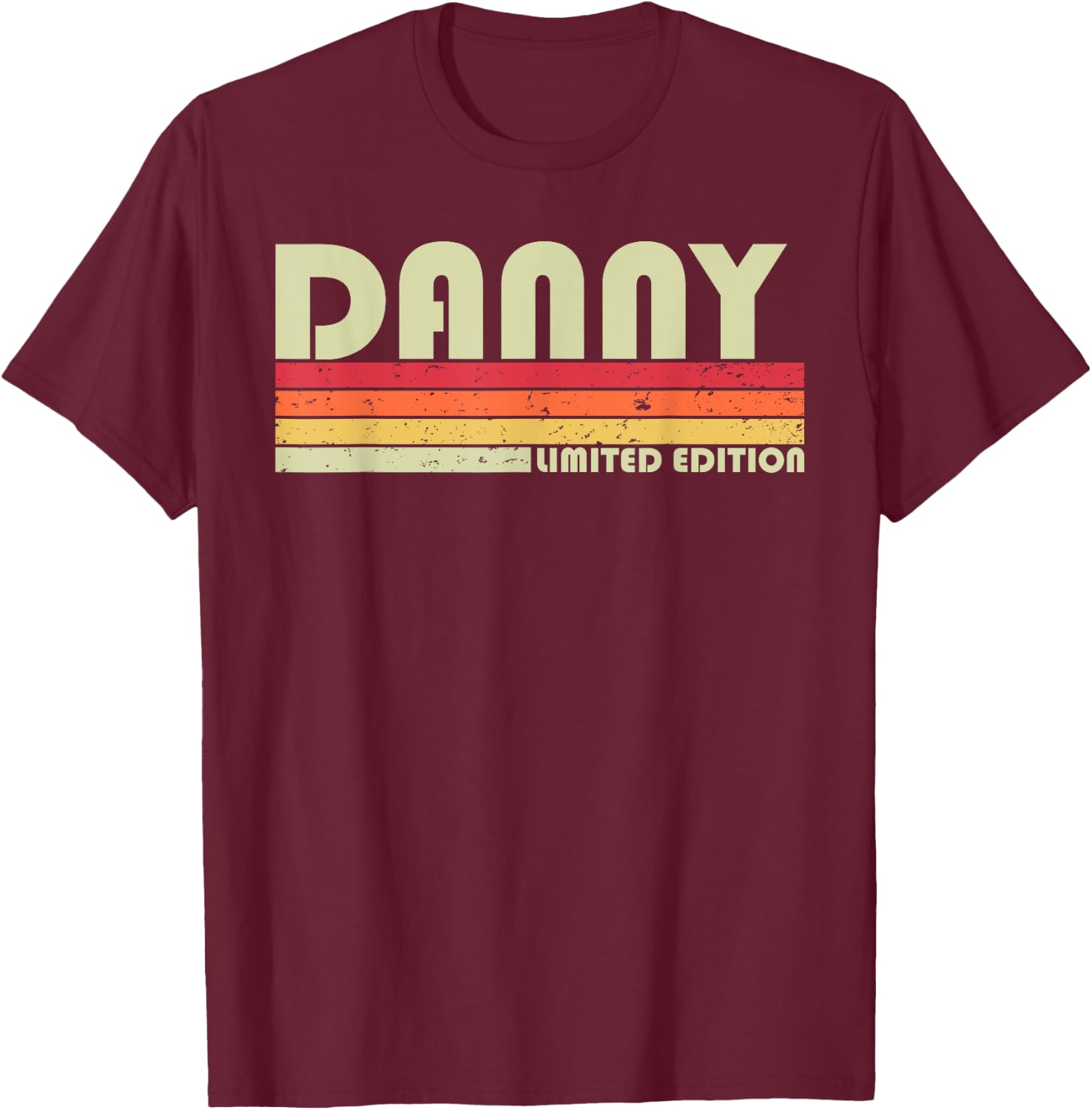 DANNY Gift Name Personalized Funny Retro Vintage Birthday T-Shirt - T-Shirt | Maroon