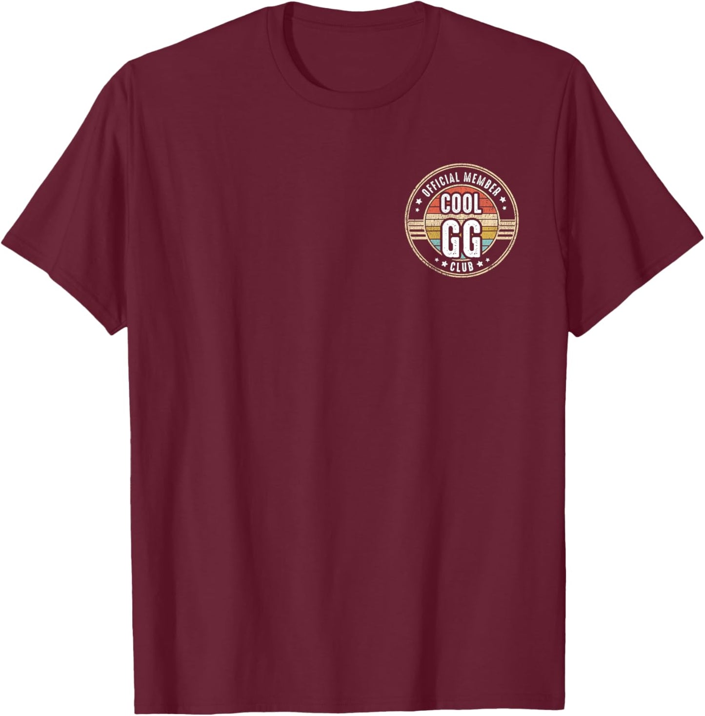 Official Member Cool GG Club Funny GG T-Shirt - T-Shirt | Maroon