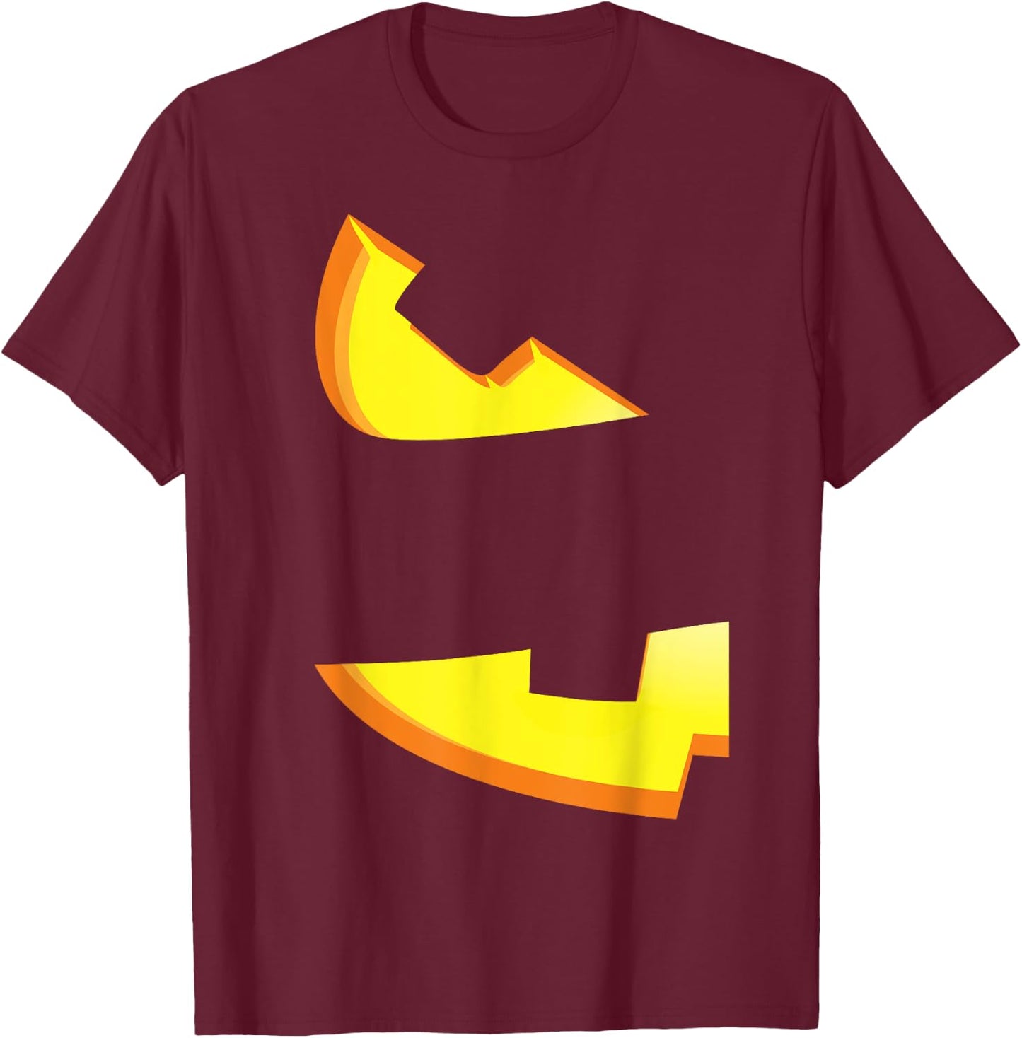 Halloween Jack-O'-Lantern Matching Couple Costume Gift T-Shirt - T-Shirt | Maroon