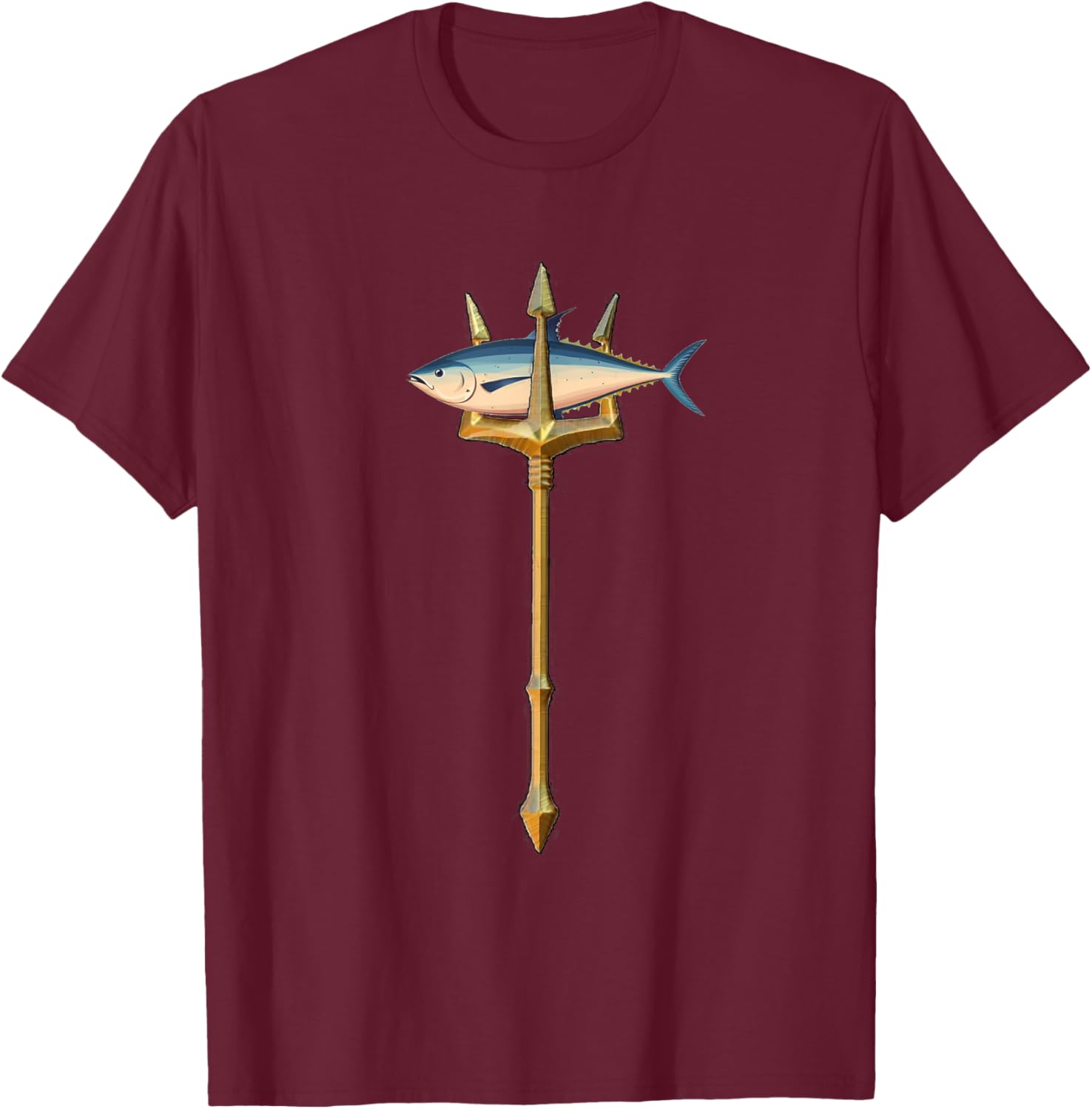 The Trident Tuna T-Shirt - T-Shirt | Maroon