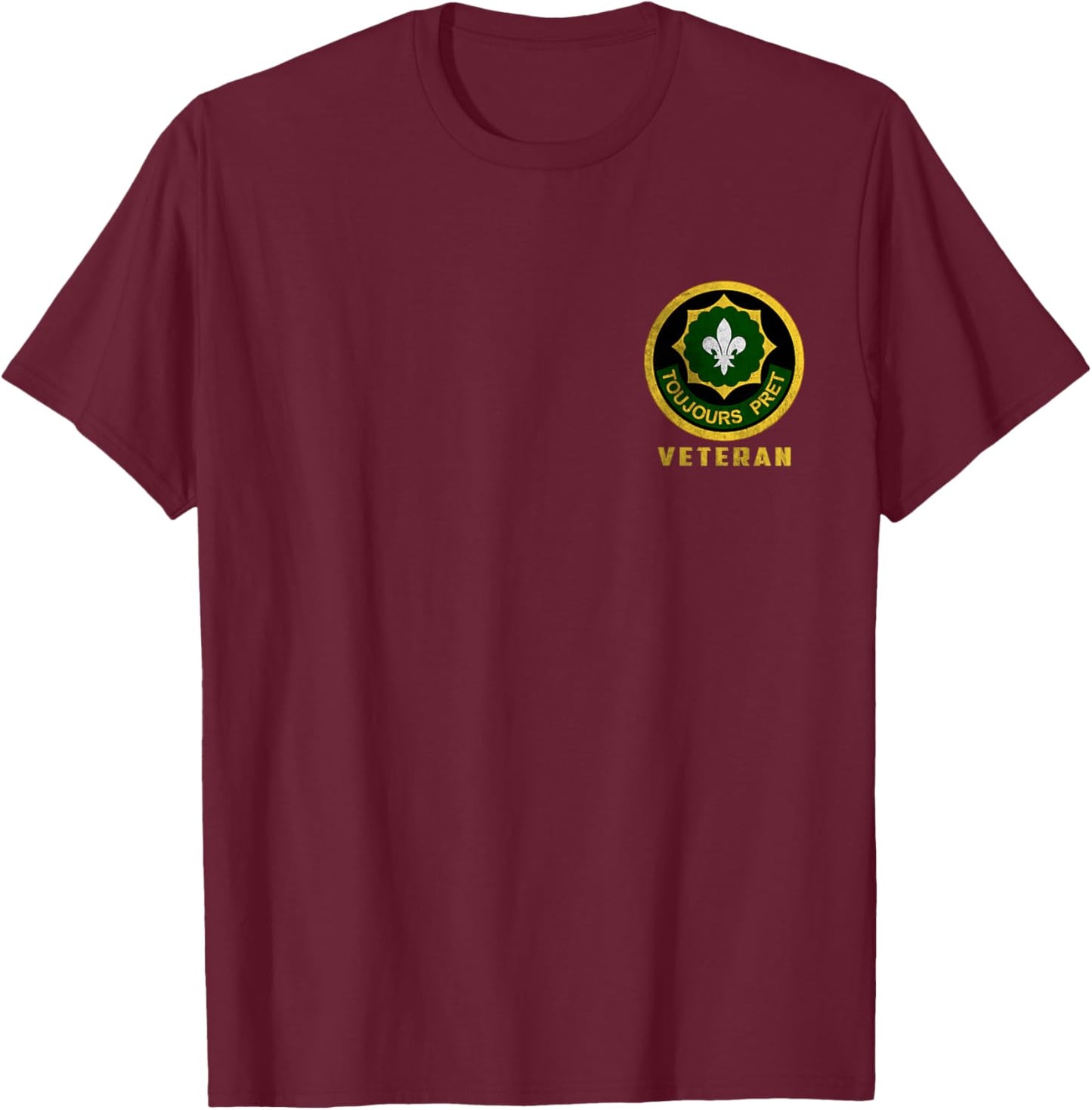 2nd Armored Cavalry Toujours Pret Veteran Papa Father Day T-Shirt - T-Shirt | Maroon