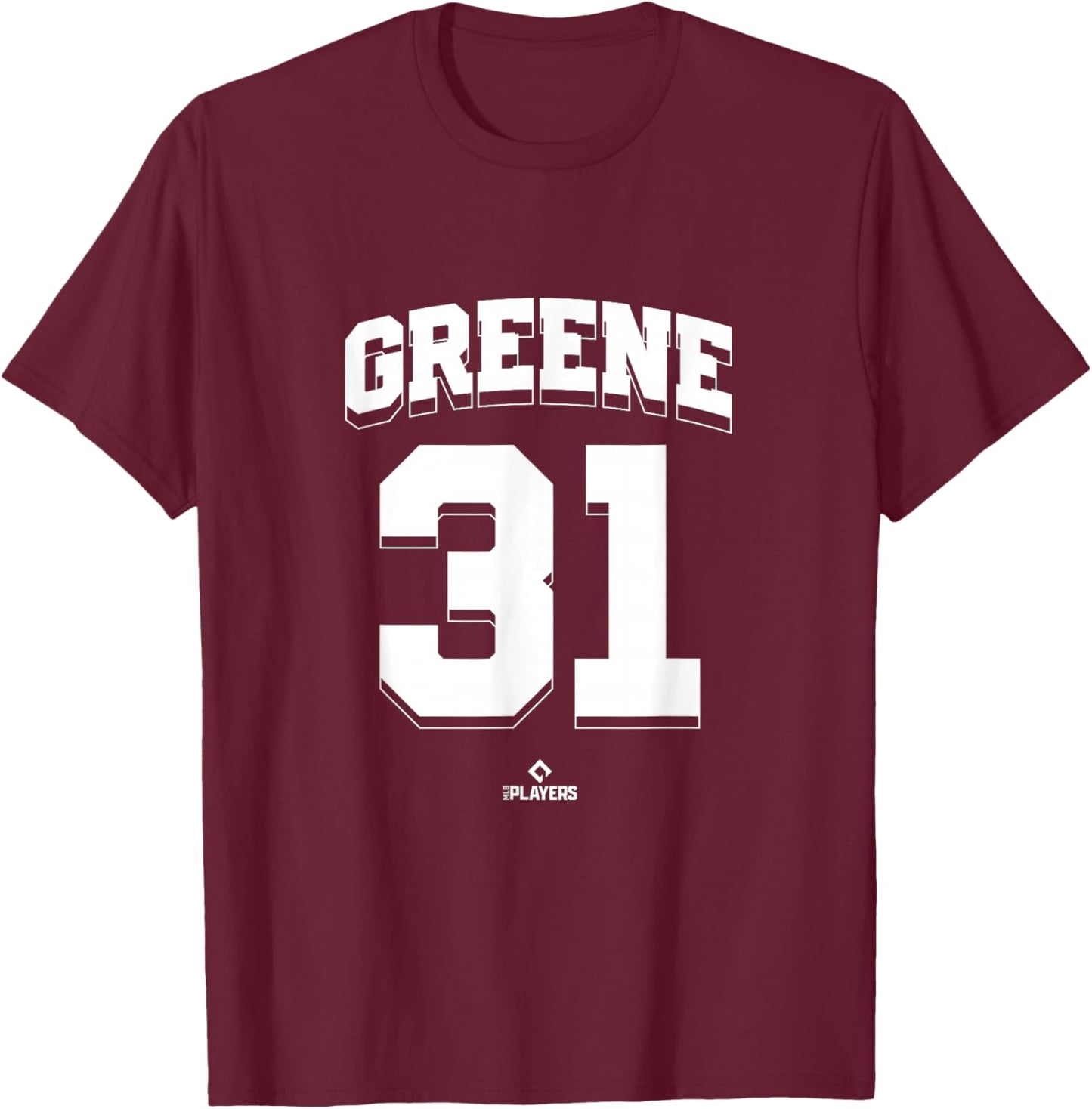 Riley Greene 31 Detroit MLBPA T-Shirt - T-Shirt | Maroon