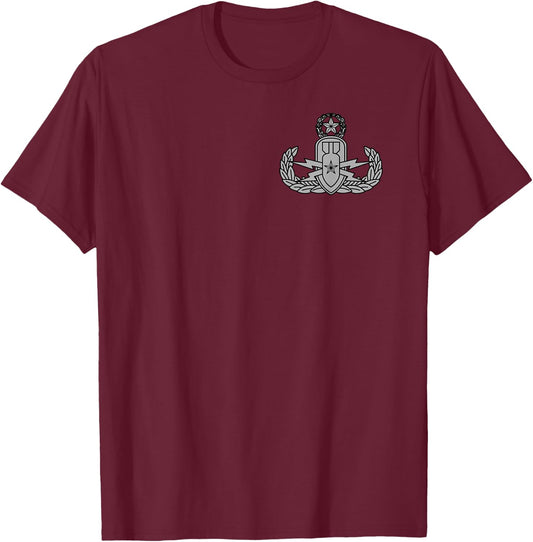 Master Explosive Ordinance Disposal Badge (EOD) - US Army T-Shirt - T-Shirt | Maroon