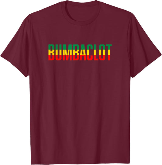 Bumbaclot Rasta Jamaican Reggae T-Shirt - T-Shirt | Maroon