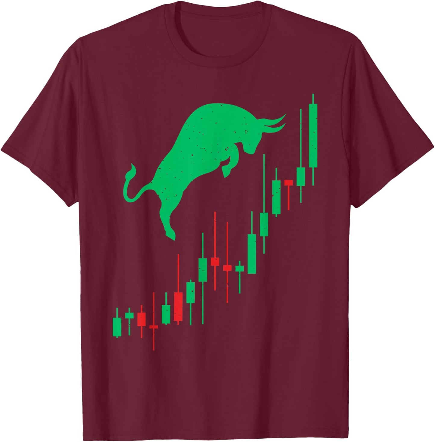 Cool Stock Market Art Women Stock Trading Day Trader T-Shirt - T-Shirt | Maroon