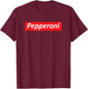 Funny Pizza - Pepperoni & Not Supreme for Teens, Tweens T-Shirt - T-Shirt | Maroon