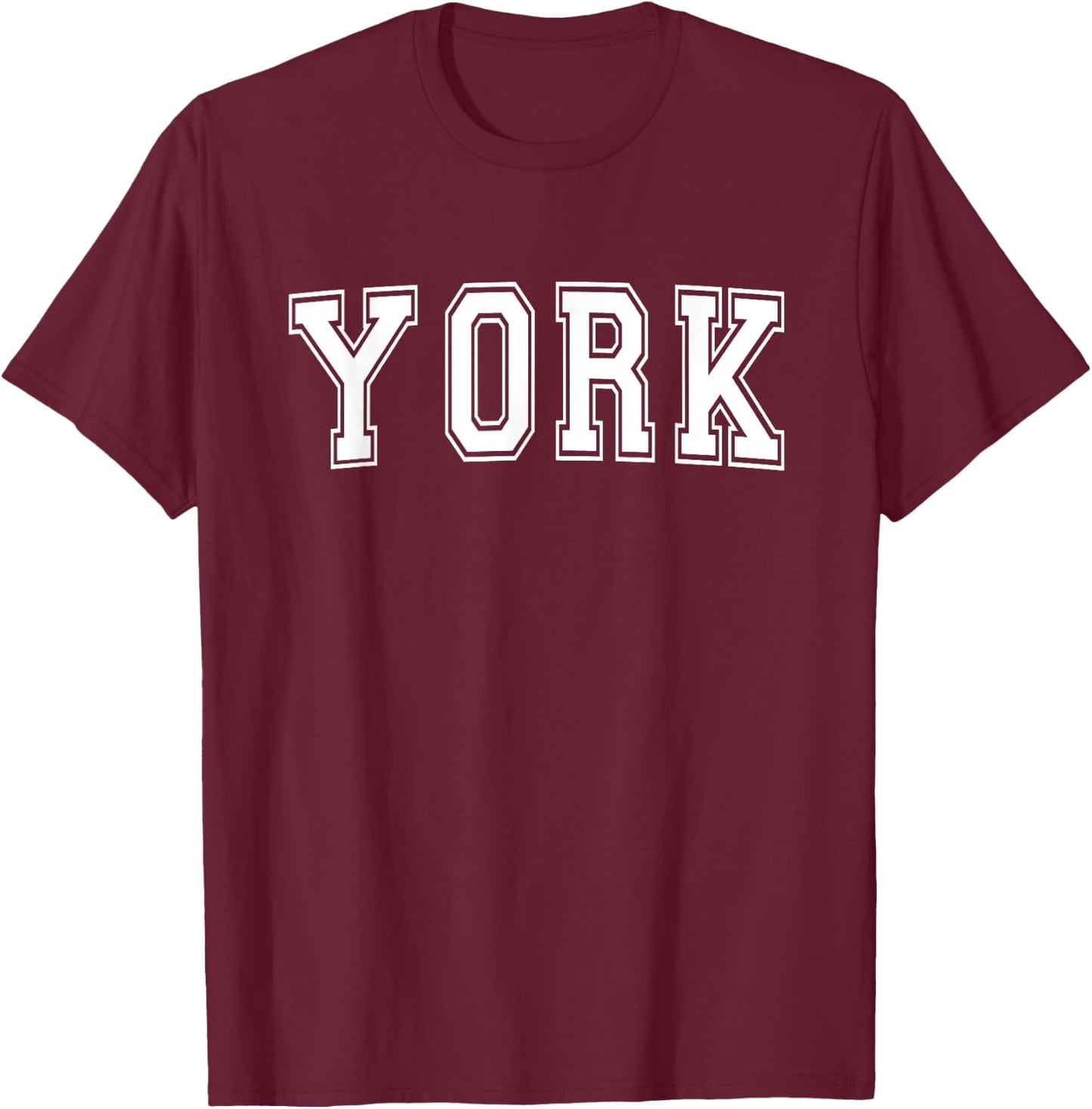 YORK PA PENNSYLVANIA USA Vintage Sports Varsity Style T-Shirt - T-Shirt | Maroon