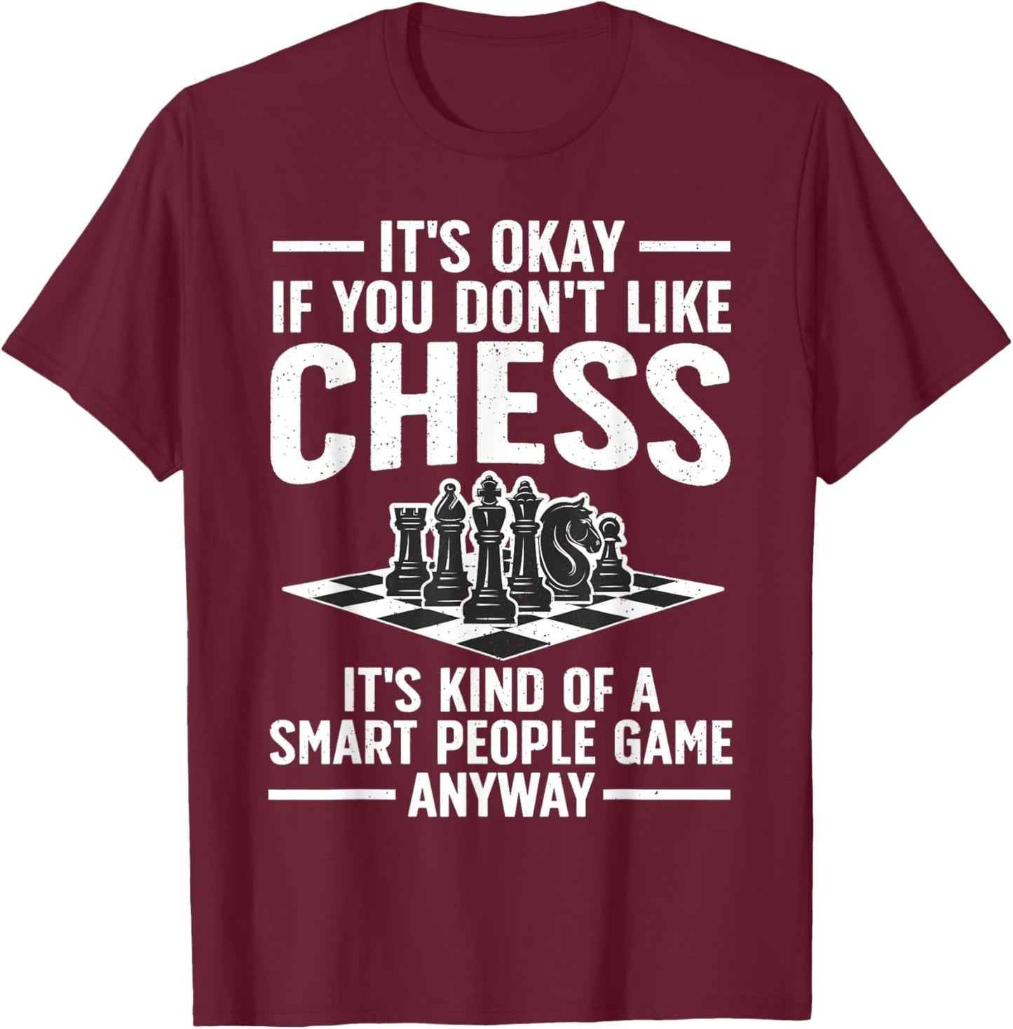 Cool Chess Players Art Boys Kids Chess Lover Novelty T-Shirt - T-Shirt | Maroon