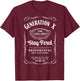 Generation X Stay Feral T-Shirt - T-Shirt | Maroon