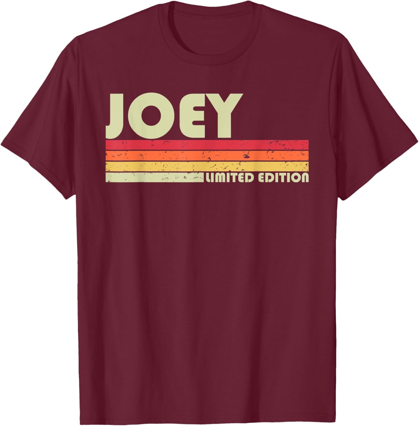 JOEY Gift Name Personalized Funny Retro Vintage Birthday T-Shirt - T-Shirt | Maroon