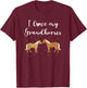 I Love My Grand Horses Funny Horse Grandma Grandmother Quote T-Shirt - T-Shirt | Maroon