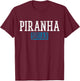 Vintage Piranha Squad T-Shirt - T-Shirt | Maroon