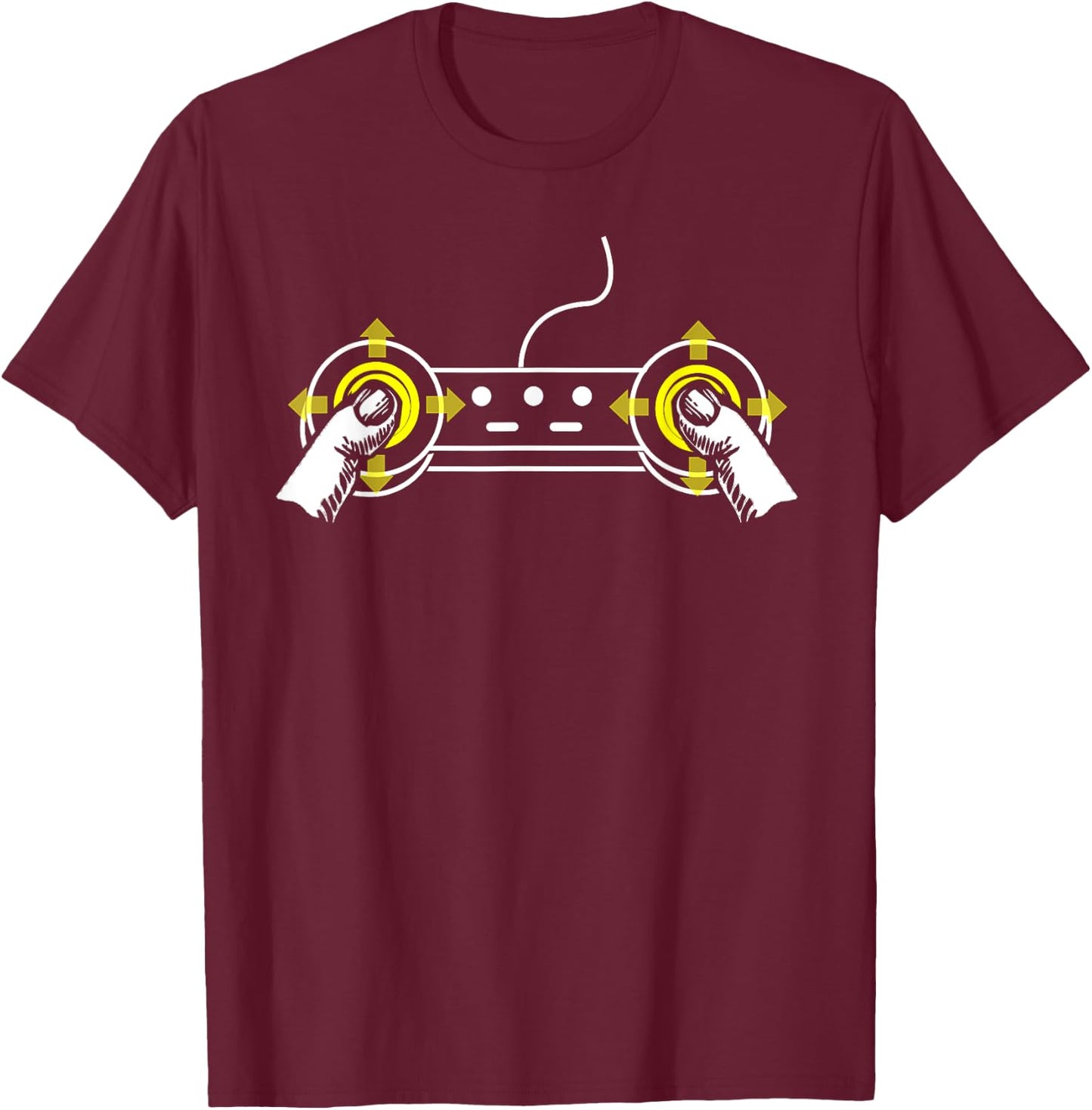 Boobs Game Controller | Funny Female Video Gamer Gift T-Shirt - T-Shirt | Maroon