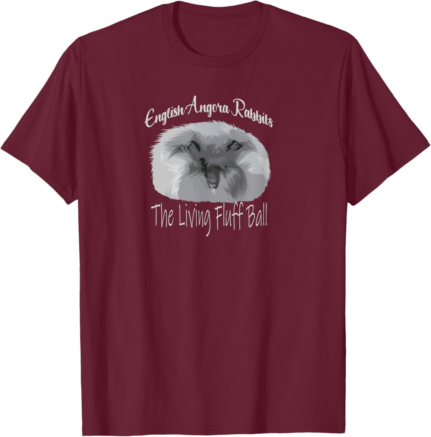 English angora rabbits for pet animal fans of this bunny T-Shirt - T-Shirt | Maroon