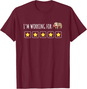 Token Board ABA, Behavior Analyst, I'm Working for Lazy Time T-Shirt - T-Shirt | Maroon