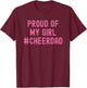 Cheer Dad Pink Cheerleading T-Shirt - T-Shirt | Maroon