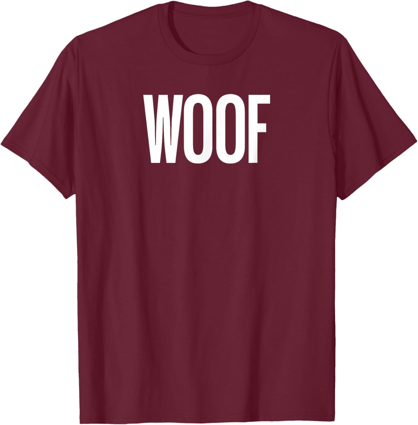That Says Woof Shirt - A Design That Says Woof T-Shirt - T-Shirt | Maroon