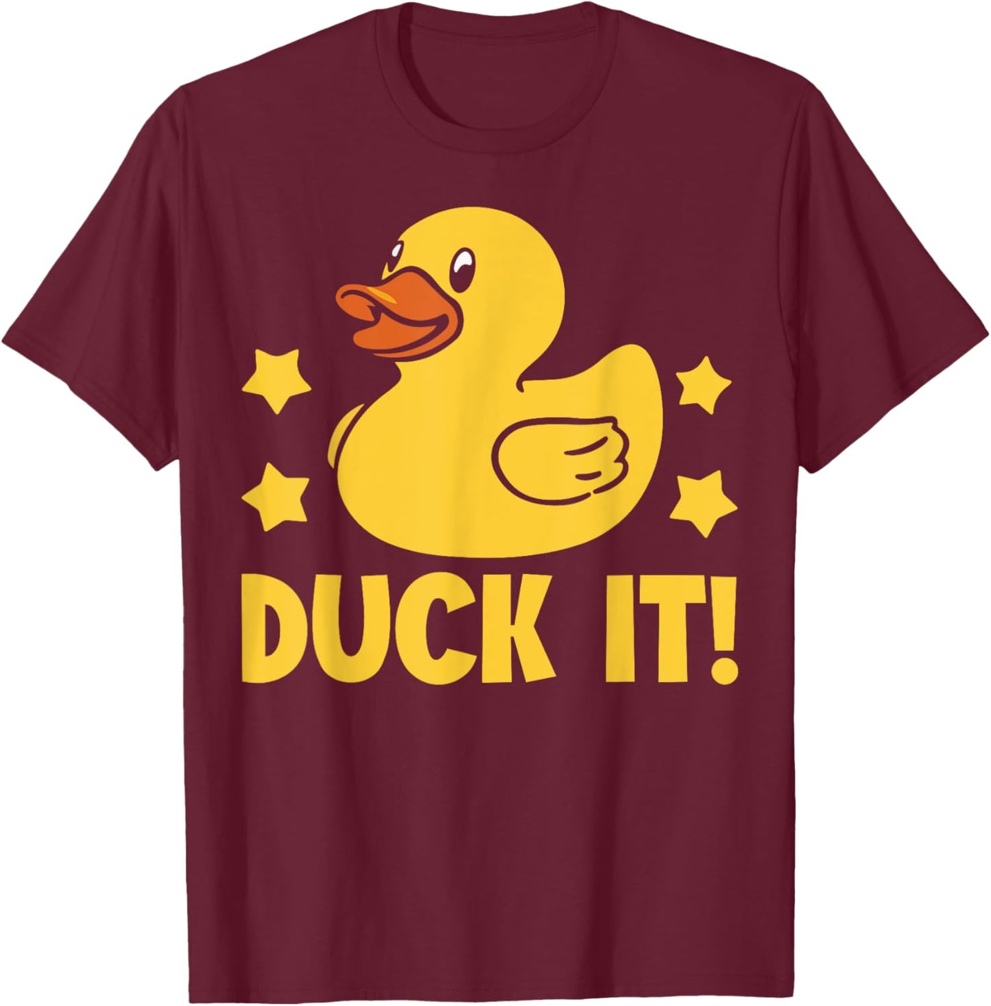 Duck It Rubber Duck T-Shirt - T-Shirt | Maroon