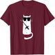 Funny Cat Wearing Sunglasses Fencing T-Shirt - T-Shirt | Maroon