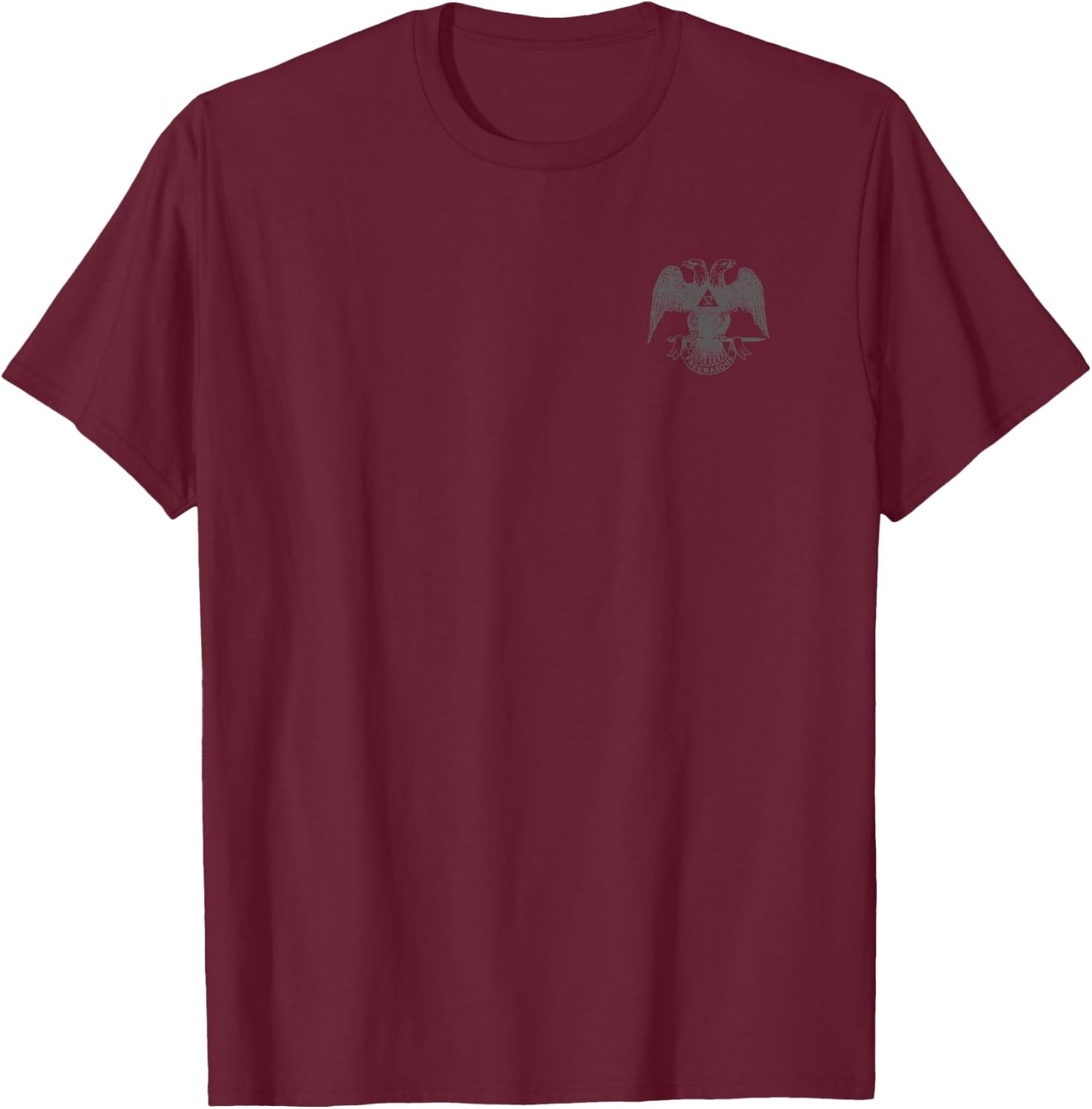 Scottish Rite Eagle 32nd Degree - Freemason Gifts T-Shirt - T-Shirt | Maroon