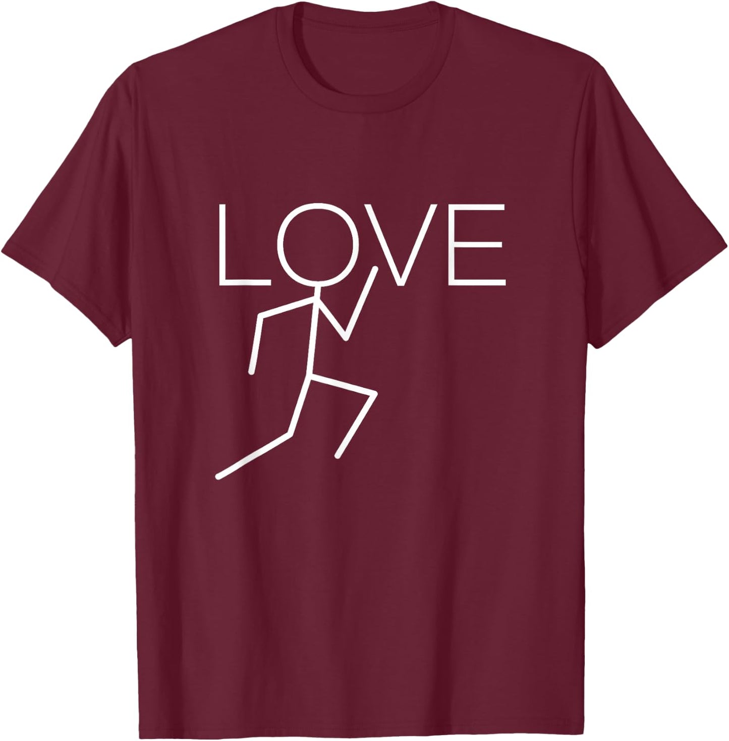 Women Girls Track And Field XC Cross Country Love Running T-Shirt - T-Shirt | Maroon