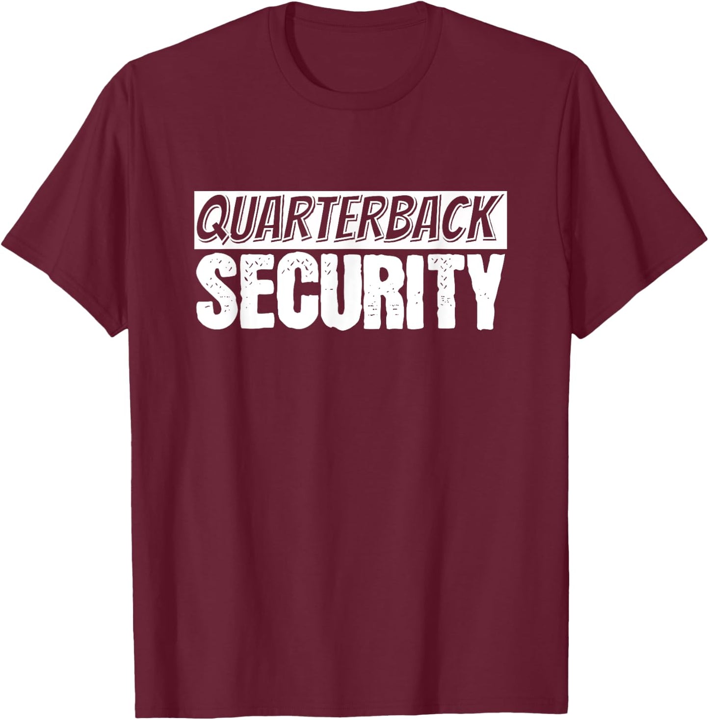 Football Offensive Line Quarterback Protection Lineman T-Shirt - T-Shirt | Maroon