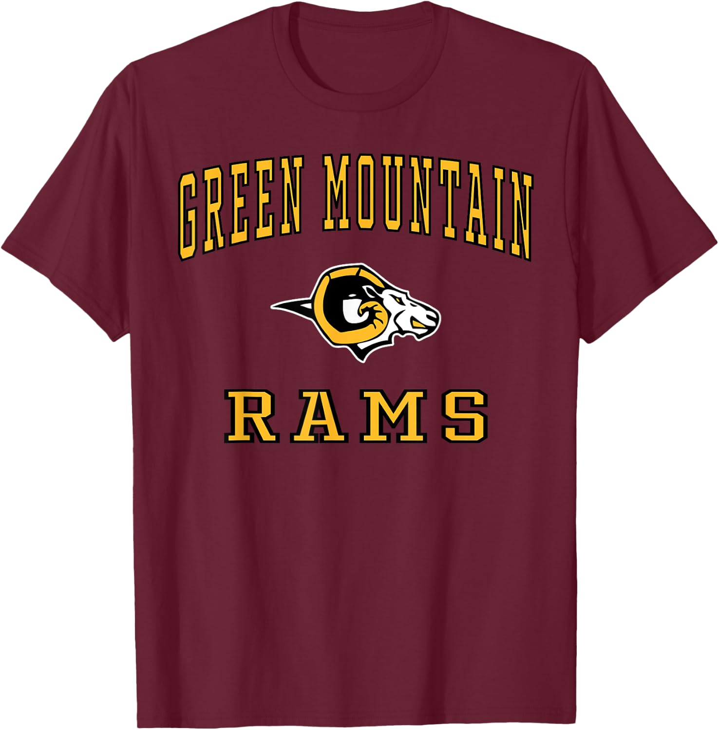 Green Mountain High School Rams C1 T-Shirt - T-Shirt | Maroon