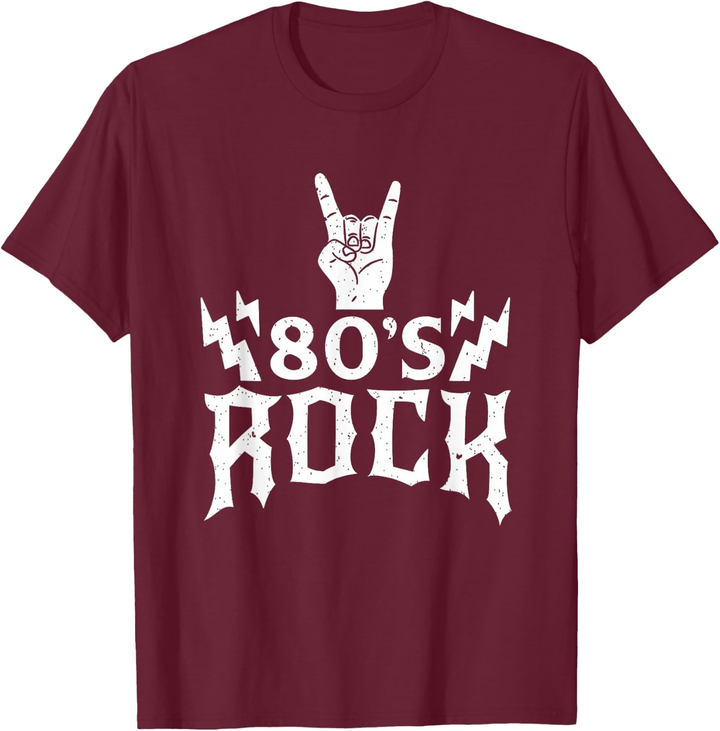 Retro 80s Rocker Classic Rock Band Matching Band Costumes T-Shirt - T-Shirt | Maroon
