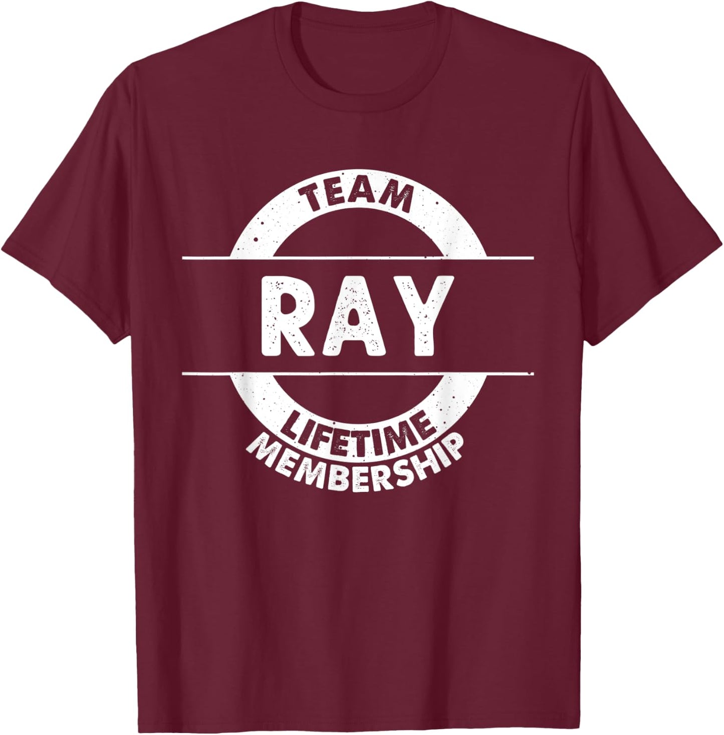 RAY Gift Funny Surname Family Tree Birthday Reunion Idea T-Shirt - T-Shirt | Maroon