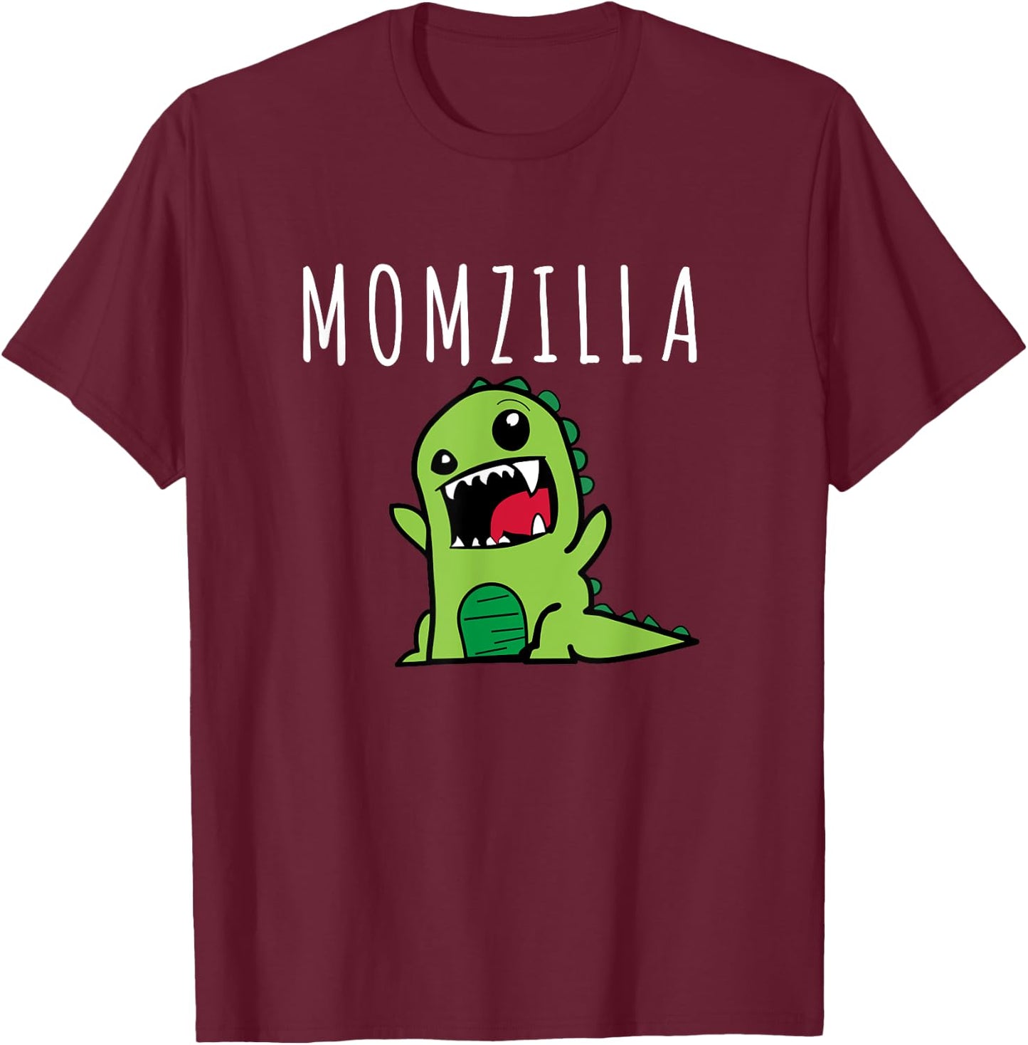 Momzilla Funny Mom Dinosaur Mothers Day Cheeky From The Kids T-Shirt - T-Shirt | Maroon