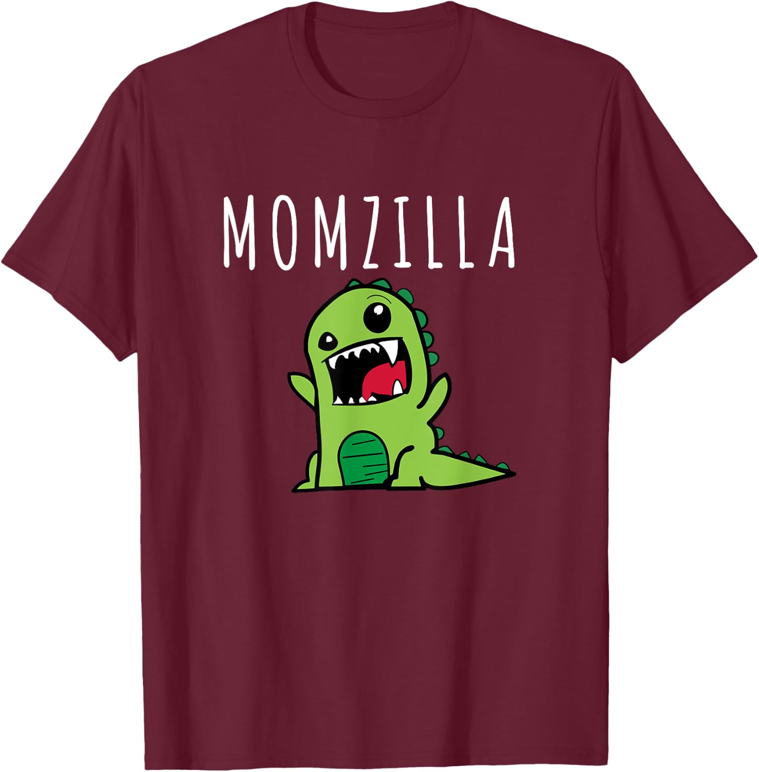 Momzilla Funny Mom Dinosaur Mothers Day Cheeky From The Kids T-Shirt - T-Shirt | Maroon