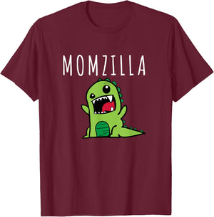 Momzilla Funny Mom Dinosaur Mothers Day Cheeky From The Kids T-Shirt - T-Shirt | Maroon