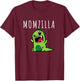Momzilla Funny Mom Dinosaur Mothers Day Cheeky From The Kids T-Shirt - T-Shirt | Maroon