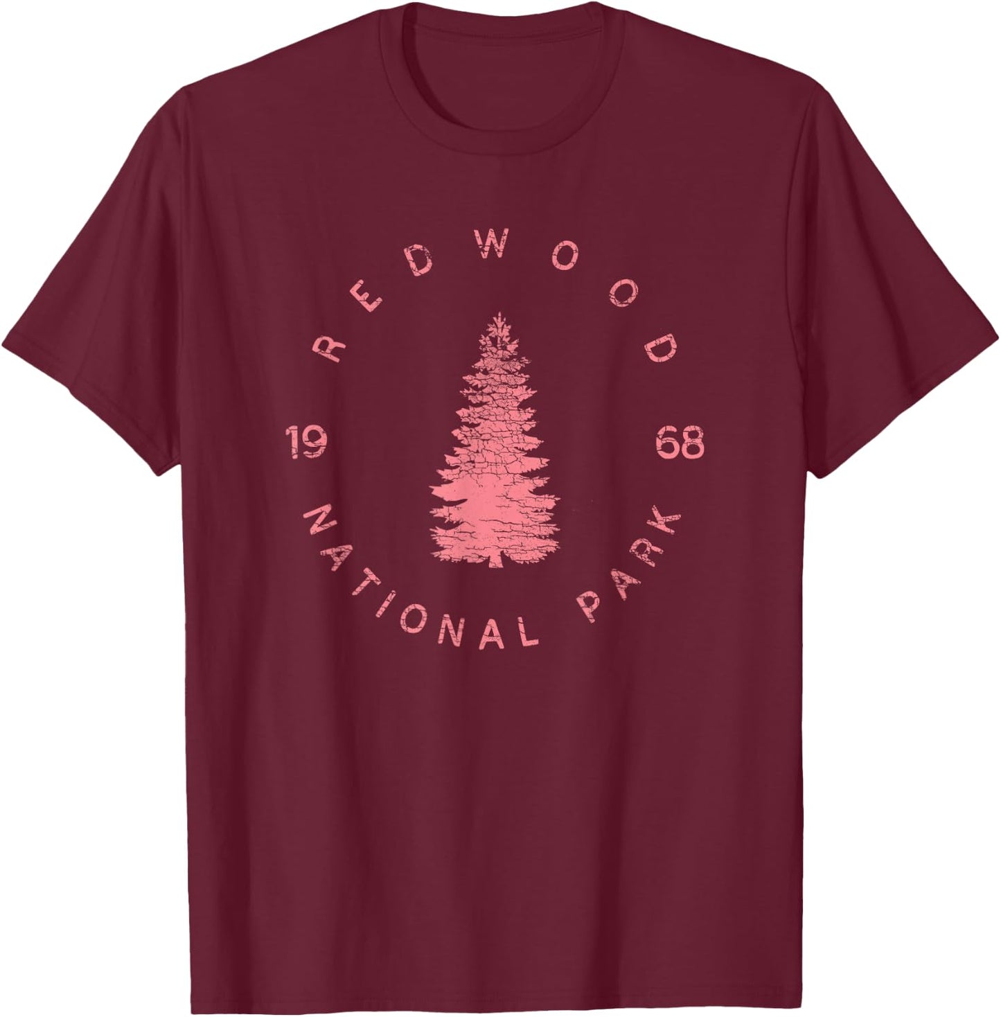 Redwood National Park Shirt Redwood Forest US Parks T-Shirt - T-Shirt | Maroon