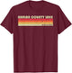 HARLAN COUNTY LAKE NEBRASKA Funny Fishing Summer Gift T-Shirt - T-Shirt | Maroon
