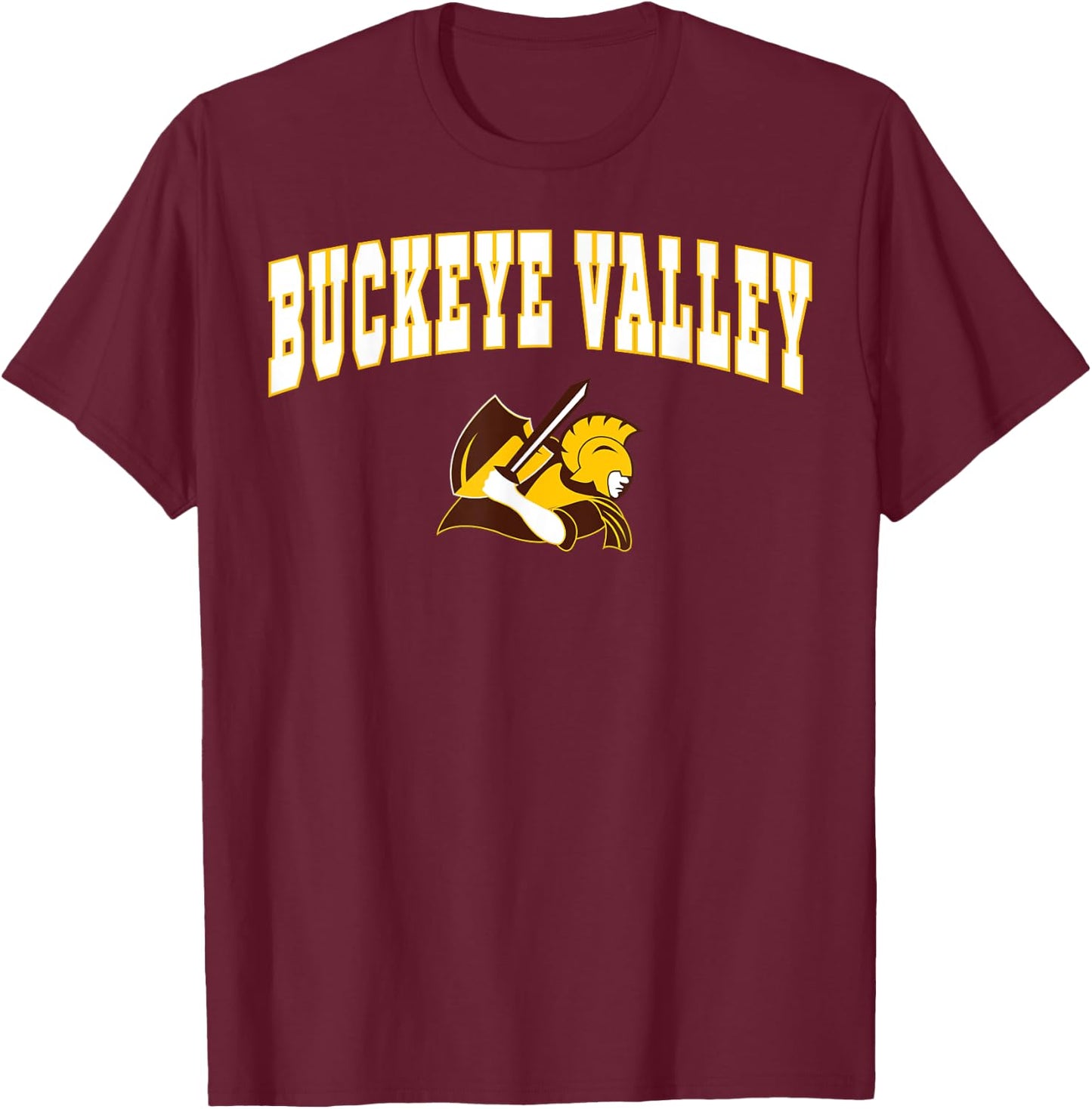 Buckeye Valley High School Barons C2 T-Shirt - T-Shirt | Maroon