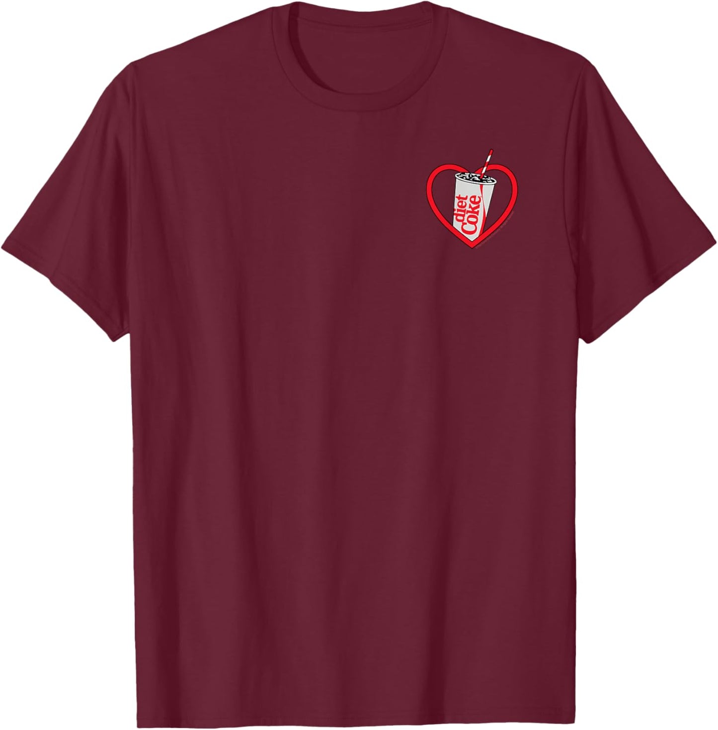 Coca-Cola - Diet Coke Heart T-Shirt - T-Shirt | Maroon