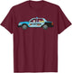 Easter Police Eggs Boys Girls Kids Bunny Rabbit Cruiser T-Shirt - T-Shirt | Maroon
