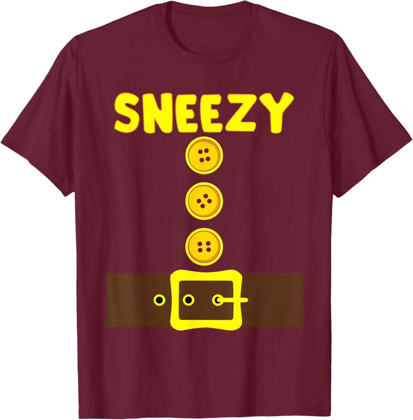 Dwarf Easy Halloween Matching Family Men Women Kids Costume T-Shirt - T-Shirt | Maroon