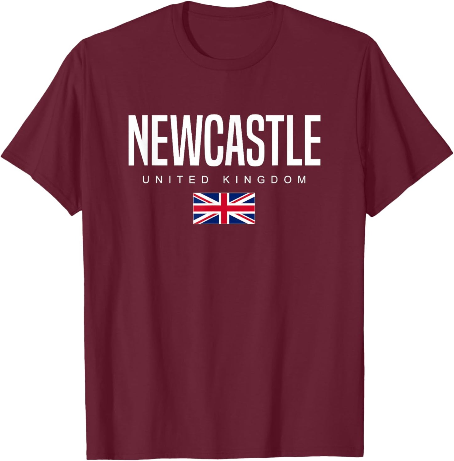 Newcastle England United Kingdom T-Shirt - T-Shirt | Maroon