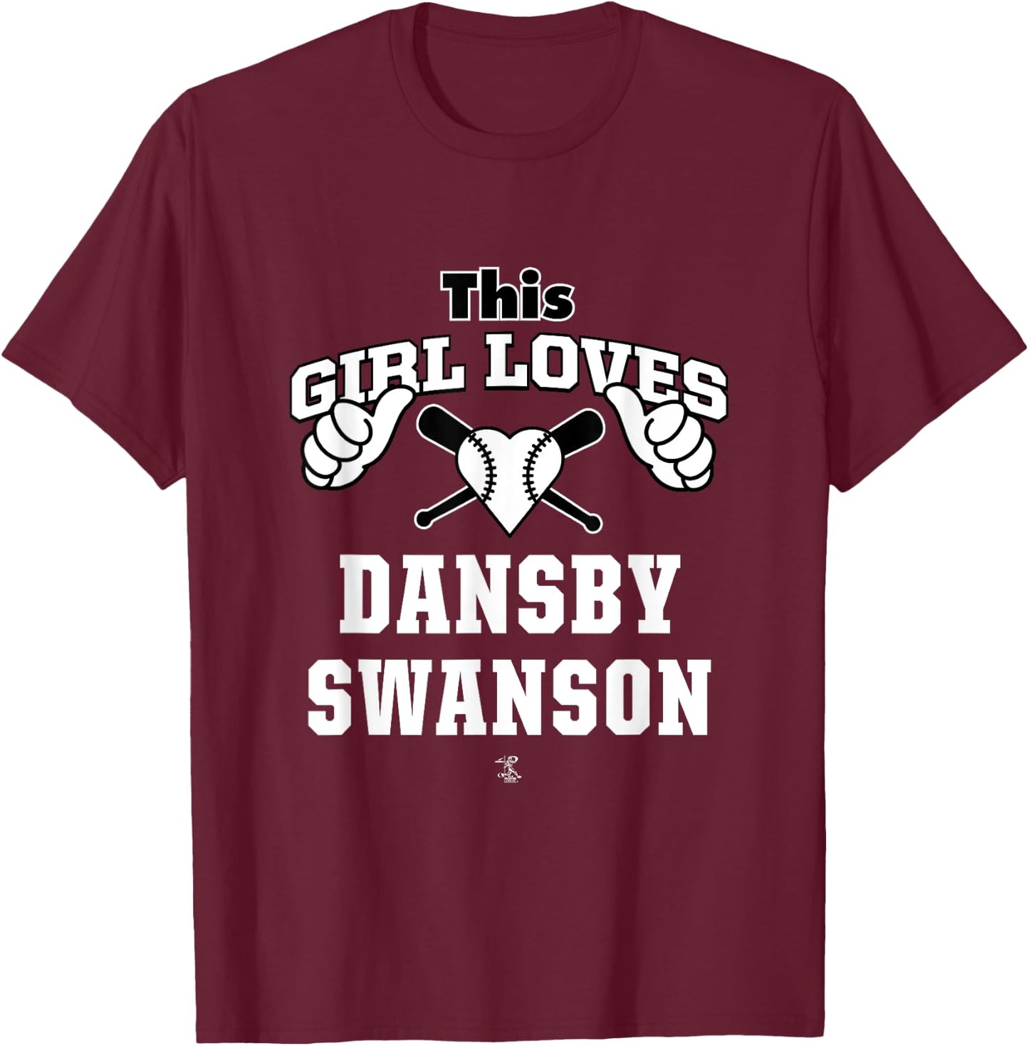 Dansby Swanson This Girl Loves Gameday T-Shirt - T-Shirt | Maroon