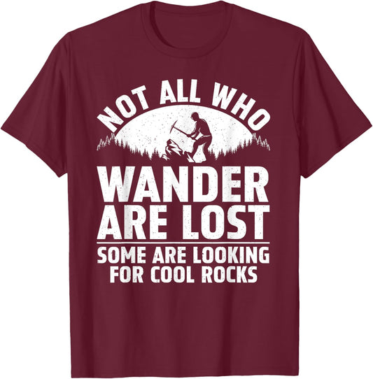 Rock Collecting Art Women Rockhound Rock Collector T-Shirt - T-Shirt | Maroon