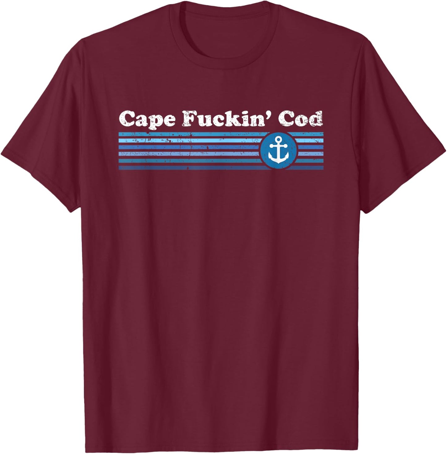 Funny Cape Cod retro vintage throwback t shirt | Gift T-Shirt - T-Shirt | Maroon
