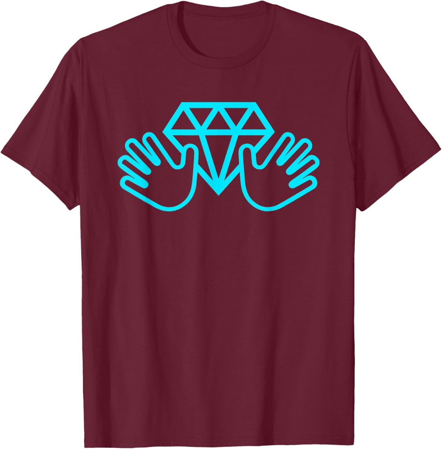 Diamonds Hands HODL - Wall Street Game Stocks Bets Memes T-Shirt - T-Shirt | Maroon